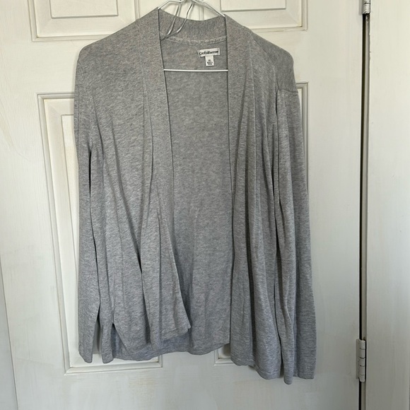 Croft & Barrow Grey cardigan size XL - Picture 1 of 4